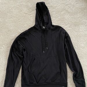 TASC Performance Hoodie Women’s Sz S Black Organic Cotton Bamboo Lightweight